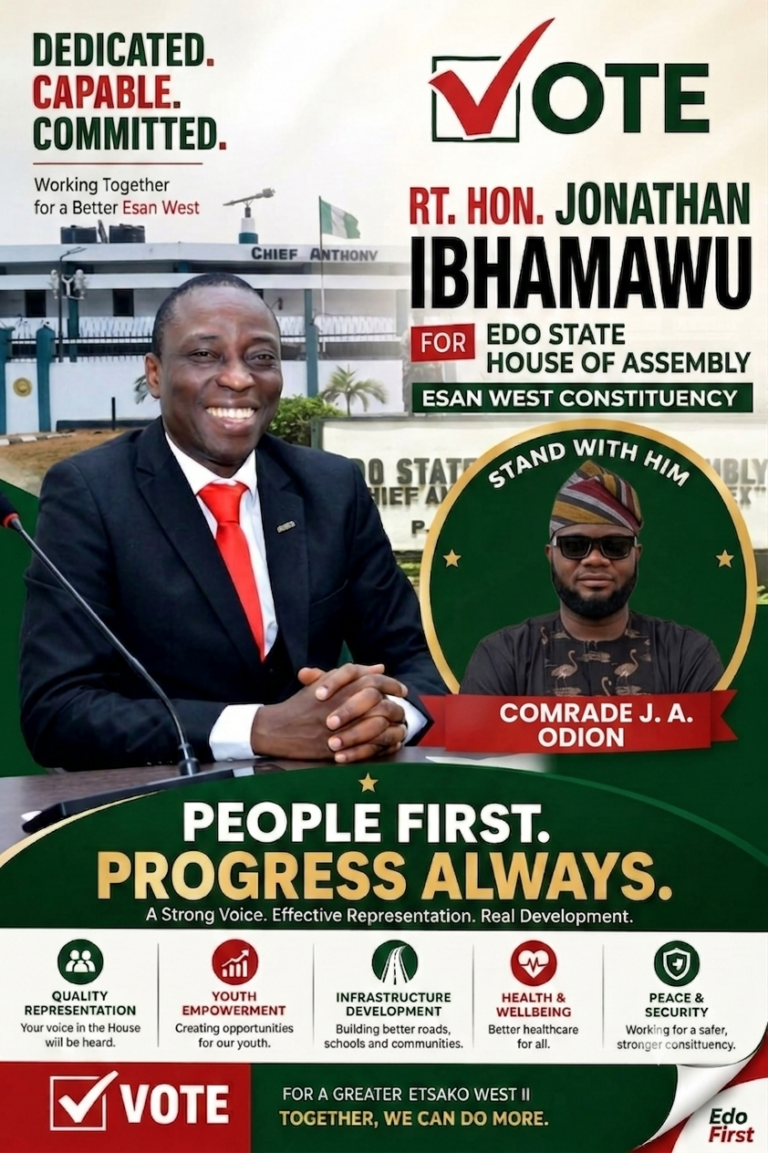 Rt. Hon. Jonathan Aigbokhan Ibhamawu And His Commitment To Effective Representational Governance.