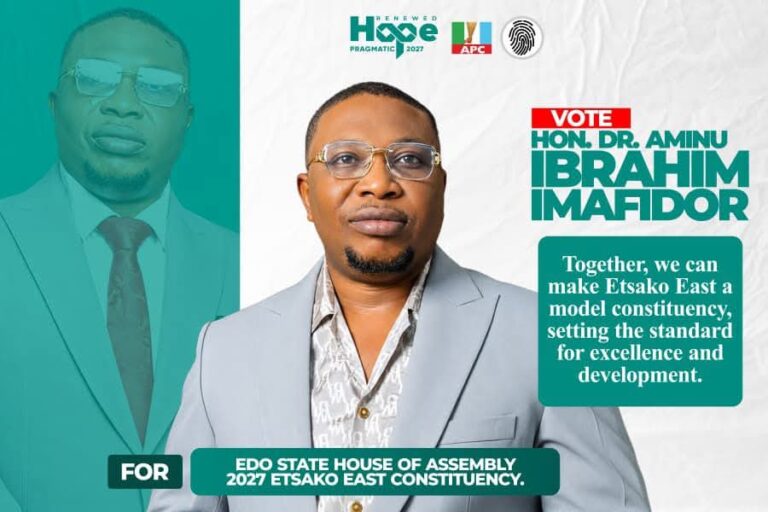 IROKO DON STAND!HONESTY DON LAND!!ALHAJI AMINU IMAFIDOR FOR EDHA 2027!!!