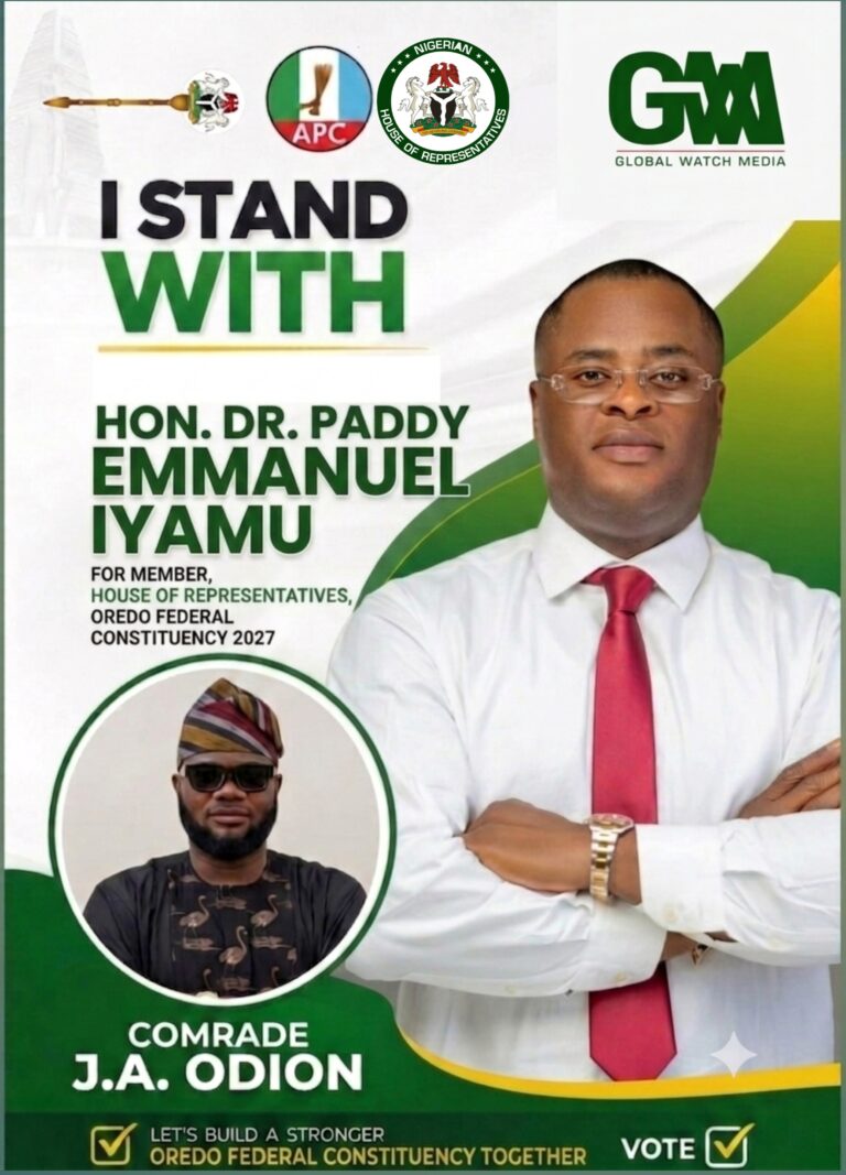 HON. DR. PADDY EMMANUEL IYAMU FOR HOUSE OF REPRESENTATIVES, OREDO FEDERAL CONSTITUENCY