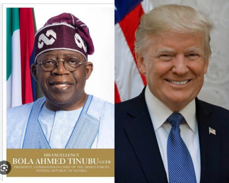 PRESIDENT TRUMP COMMENDS TINUBU’S LEADERSHIP IN FIGHT AGAINST TERRORISM
