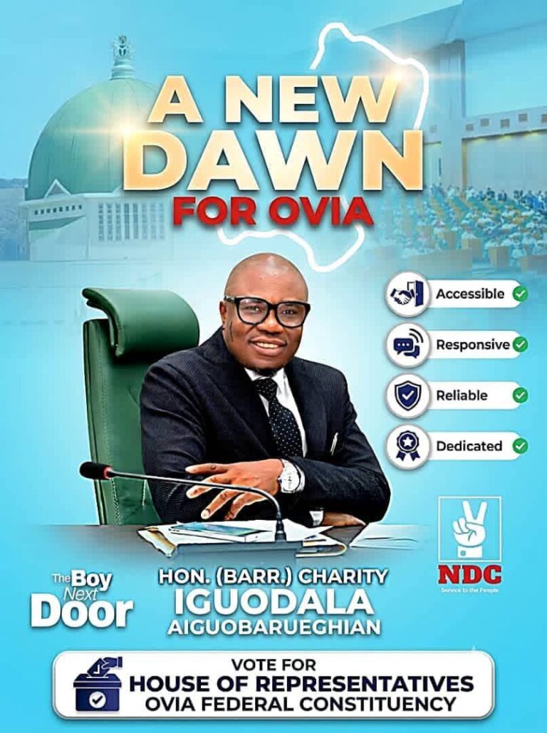 BUILDING A BETTER OVIA: THE PROMISE OF HON. CHARITY IGUODALA AIGUOBARUEGHIAN