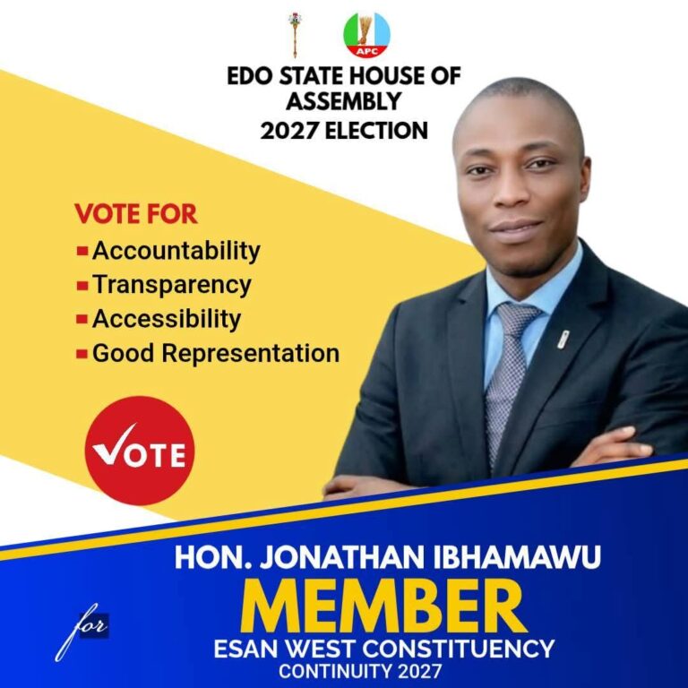 RT HON JONATHAN IBHAMAWU – IRREPLACEABLE GRASSROOT LEADER AND THE UNCOMMON MAJOR OF THE PEOPLE