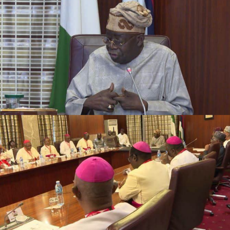 PRESIDENT TINUBU ASSURES CATHOLIC BISHOPS OF CREDIBLE ELECTION IN NIGERIA