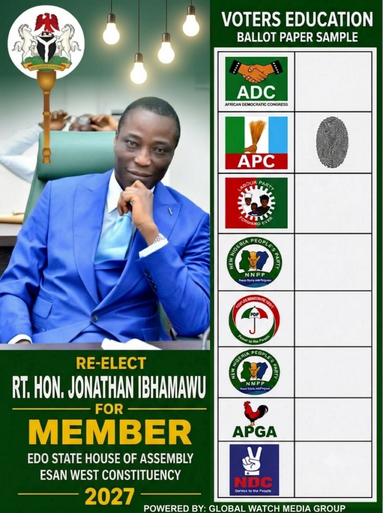 RT. HON. JONATHAN AIGBOKHAN IBHAMAWU: Let The Good Works Continue