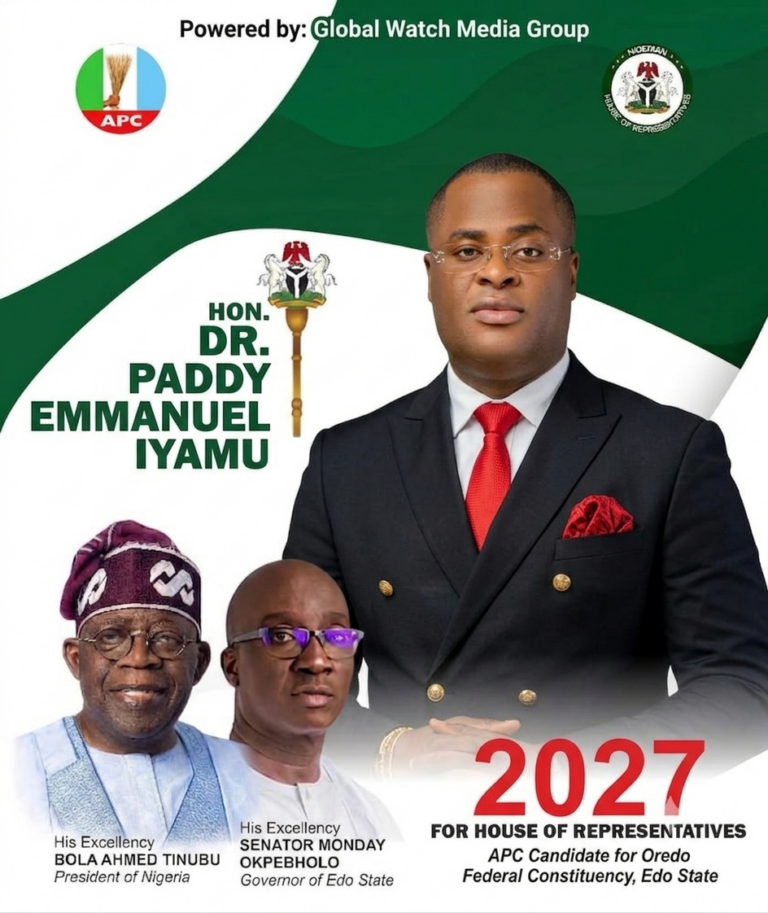 2027: TOGETHER WE CAN BUILD A STRONGER AND MORE PROSPEROUS OREDO FEDERAL CONSTITUENCY.