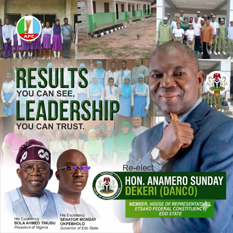 Etsako Federal Constituency 2027: Continuity. Growth. Empowerment.