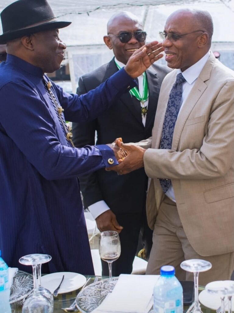 JONATHAN COMMISERATES WITH AMAECHI OVER MOTHER’S DEATH