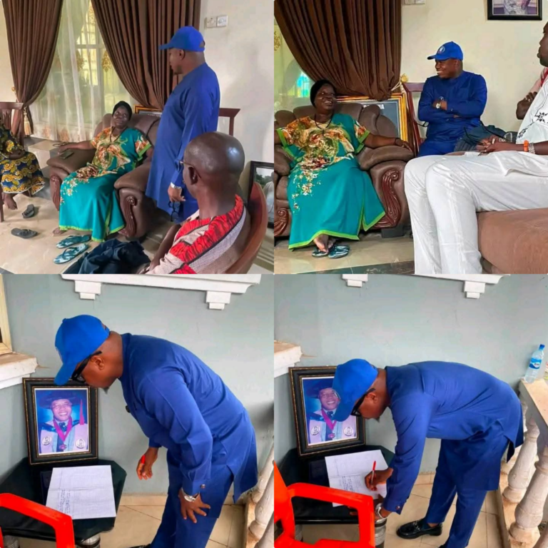 HON. CHARITY VISITS FAMILY OF LATE PROF. OVENSERI AIBUAEKU, ENCOURAGES THEM TO TAKE COMFORT IN HIS LEGACY