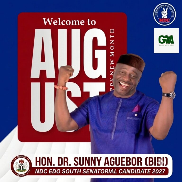 Happy New Month to the good people of Edo South Senatorial District and beyond